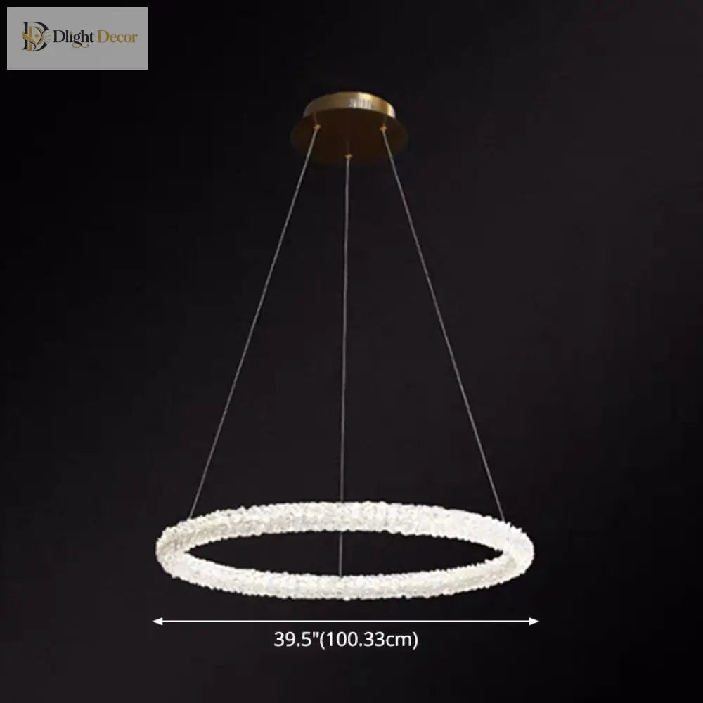 Diana - Modern Crystal Circle Chandelier (Choose Your Size & Tiers)