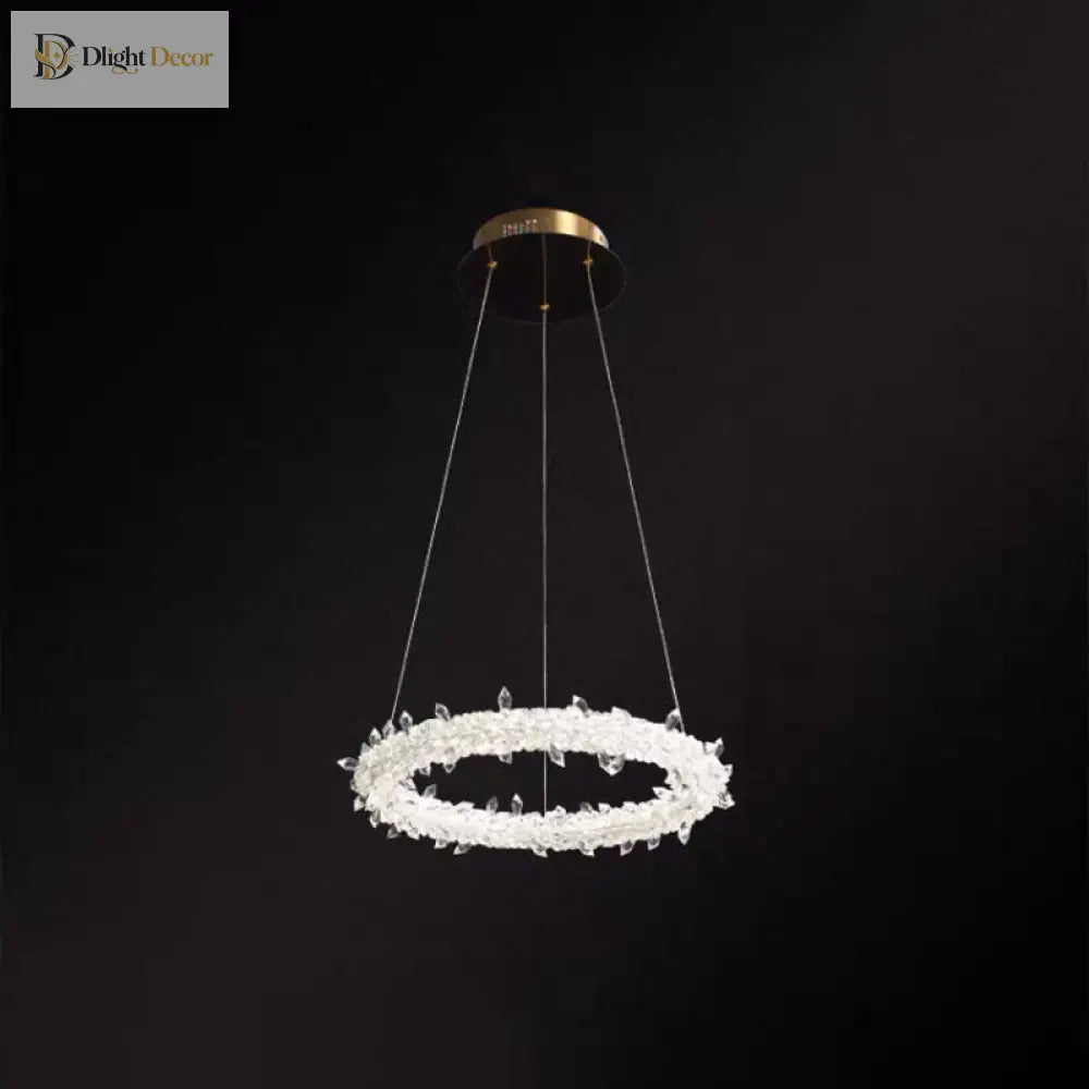 Diana - Modern Crystal Circle Chandelier (Choose Your Size & Tiers)