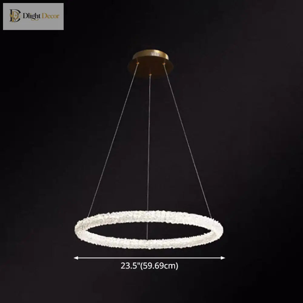 Diana - Modern Crystal Circle Chandelier (Choose Your Size & Tiers)
