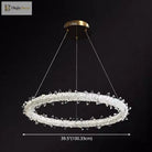 Diana - Modern Crystal Circle Chandelier (Choose Your Size & Tiers)