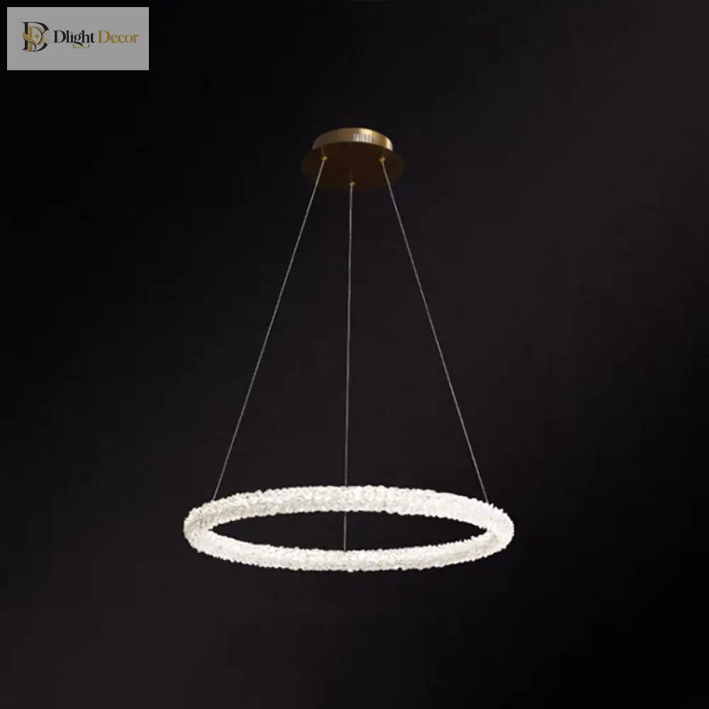 Diana - Modern Crystal Circle Chandelier (Choose Your Size & Tiers)