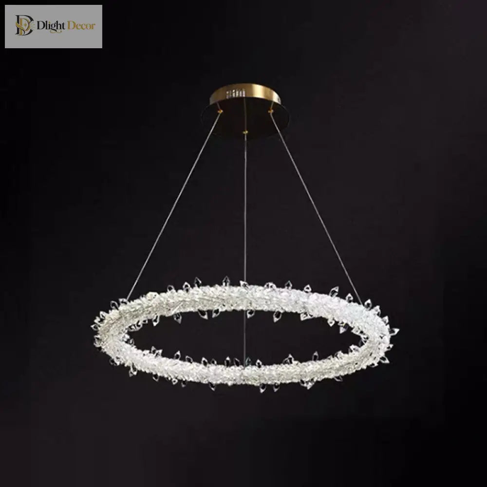 Diana - Modern Crystal Circle Chandelier (Choose Your Size & Tiers)