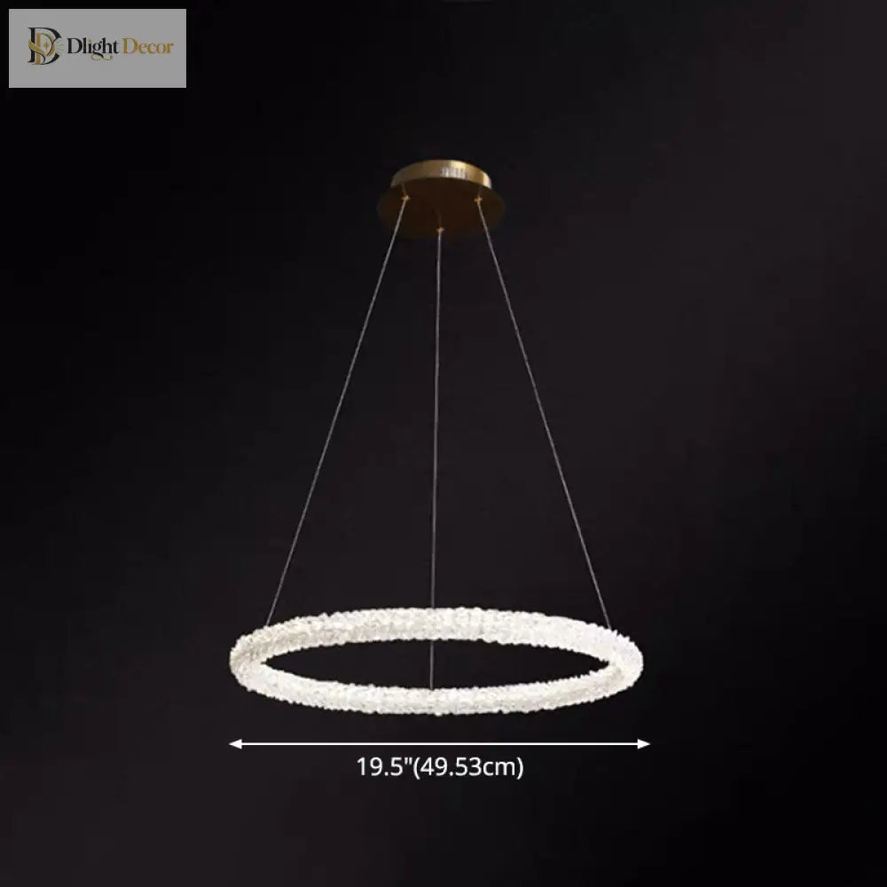 Diana - Modern Crystal Circle Chandelier (Choose Your Size & Tiers)