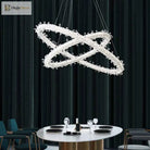Diana - Modern Crystal Circle Chandelier (Choose Your Size & Tiers)