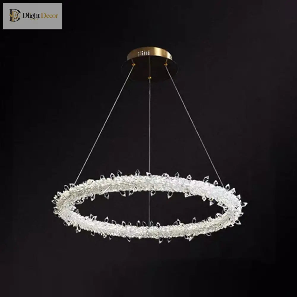 Diana - Modern Crystal Circle Chandelier (Choose Your Size & Tiers)