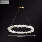Diana - Modern Crystal Circle Chandelier (Choose Your Size & Tiers)