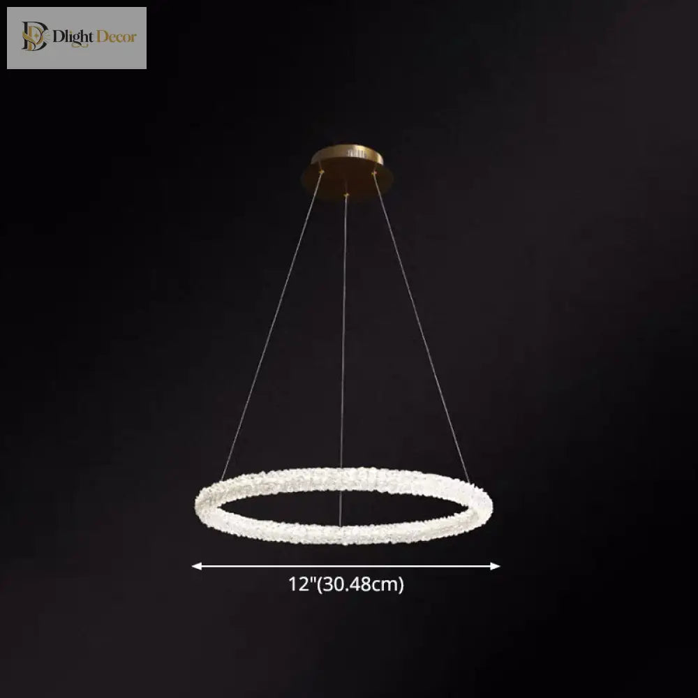 Diana - Modern Crystal Circle Chandelier (Choose Your Size & Tiers)