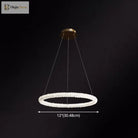 Diana - Modern Crystal Circle Chandelier (Choose Your Size & Tiers)