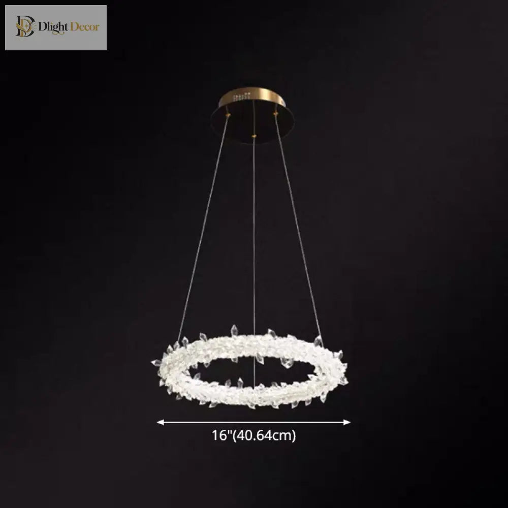 Diana - Modern Crystal Circle Chandelier (Choose Your Size & Tiers)