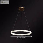 Diana - Modern Crystal Circle Chandelier (Choose Your Size & Tiers)