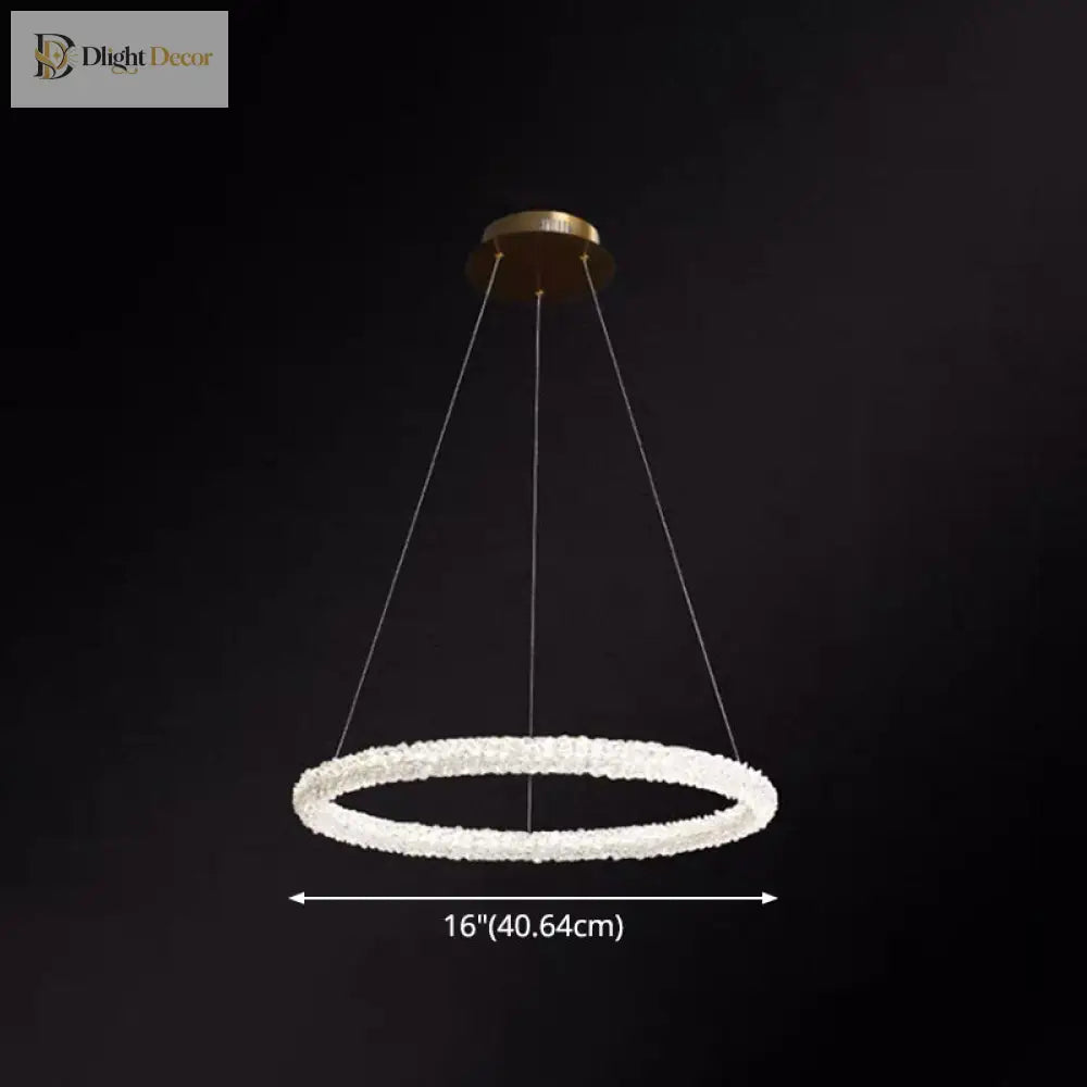 Diana - Modern Crystal Circle Chandelier (Choose Your Size & Tiers)
