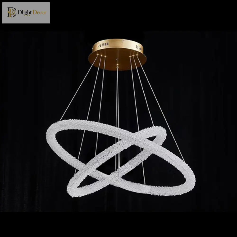 Diana - Modern Crystal Circle Chandelier (Choose Your Size & Tiers)