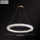 Diana - Modern Crystal Circle Chandelier (Choose Your Size & Tiers)