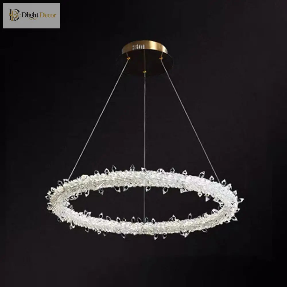 Diana - Modern Crystal Circle Chandelier (Choose Your Size & Tiers)
