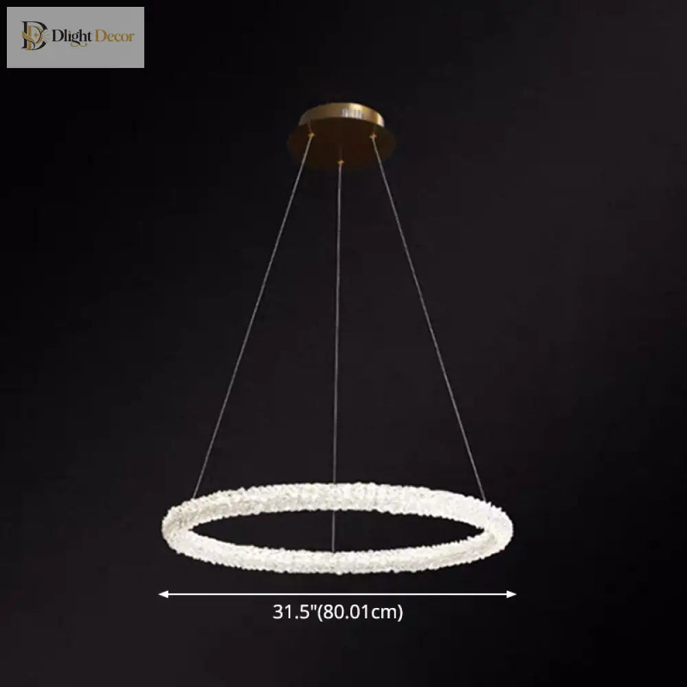 Diana - Modern Crystal Circle Chandelier (Choose Your Size & Tiers)