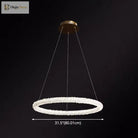 Diana - Modern Crystal Circle Chandelier (Choose Your Size & Tiers)