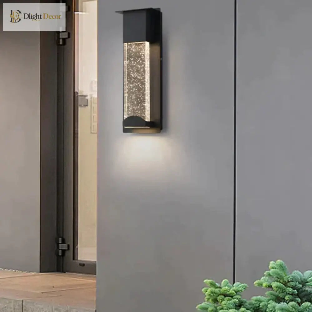 Diane’s Led Wall Lighting With Pir Motion Sensor - Crystal Outdoor Ip65 Waterproof Sconce For