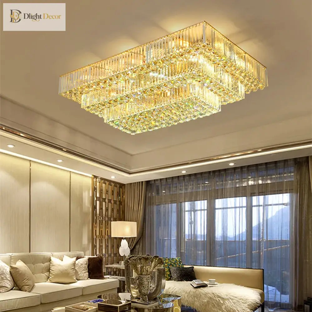 Dimmable Led Ceiling Lights - Classical Elegance With Remote Control For Living Room Decor Ceiling