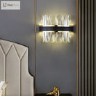 Dimmable Led Crystal Oval Ceiling Chandeliers - Black Leather Luxury Lustres For Dining Room Decor
