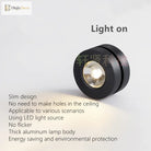 Modern Foldable Rotating Led Ceiling Light - Ultrathin Dimmable Spotlight With Multiple Wattage