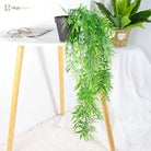 Dlight Decor 105cm Hanging Bamboo Leaf Vine for Garden and Home Wall Decor