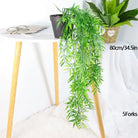 Dlight Decor 105cm Hanging Bamboo Leaf Vine for Garden and Home Wall Decor 80cm