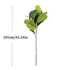 Dlight Decor 113cm Tropical Ficus Tree with Rubber Style Leaves 105cm 3 Forks