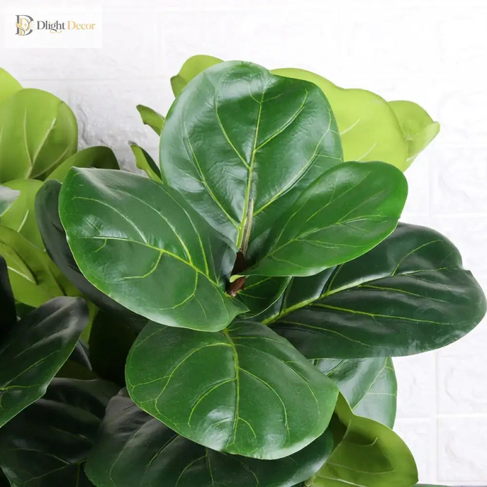 Dlight Decor 113cm Tropical Ficus Tree with Rubber Style Leaves