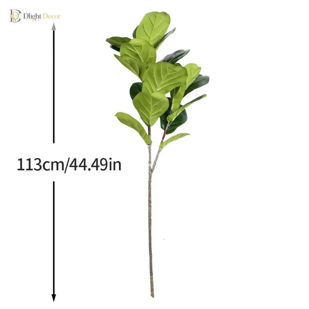 Dlight Decor 113cm Tropical Ficus Tree with Rubber Style Leaves