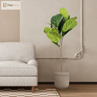 Dlight Decor 113cm Tropical Ficus Tree with Rubber Style Leaves