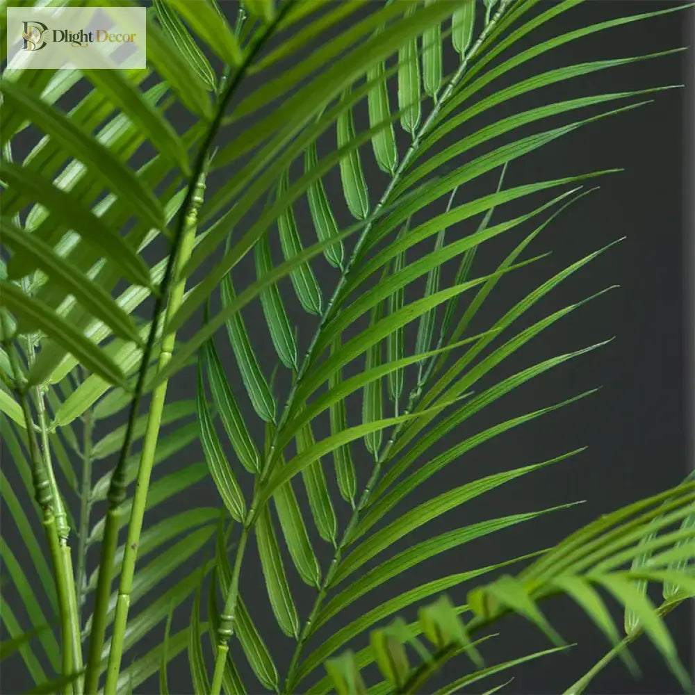 Dlight Decor 120cm Tall Palm Tree Branch with Coconut Leaves for Home and Office Decor