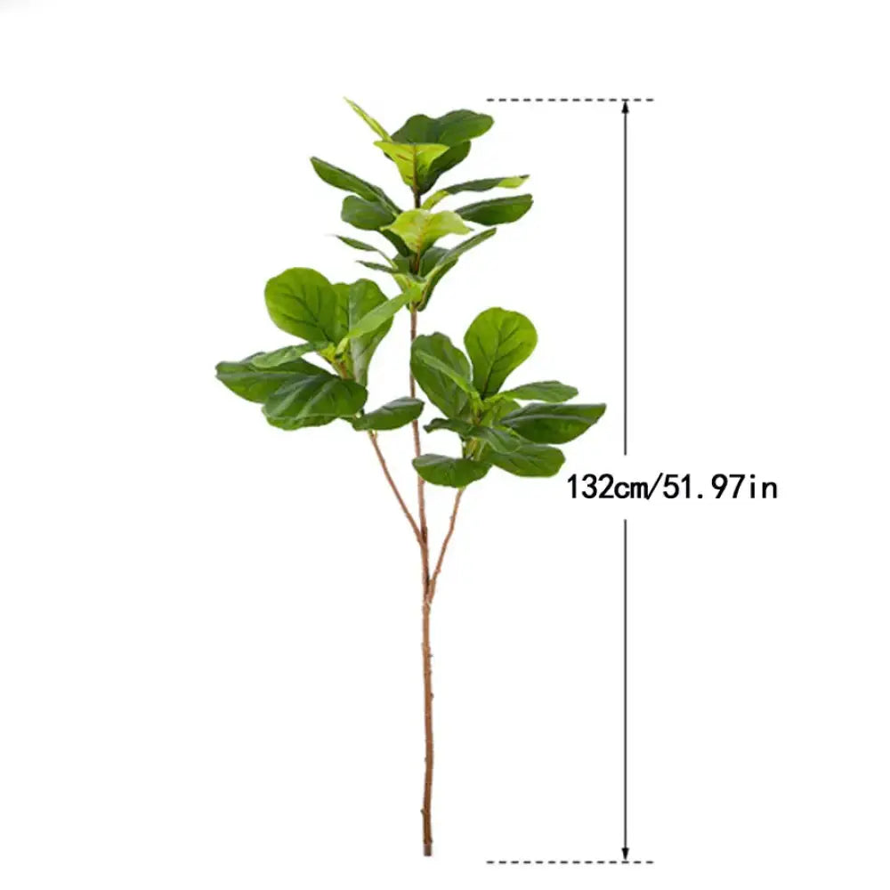 Dlight Decor 132cm Ficus Tree with Tropical Rubber Leaves 132cm 3 Forks