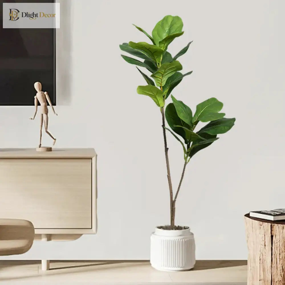 Dlight Decor 132cm Ficus Tree with Tropical Rubber Leaves