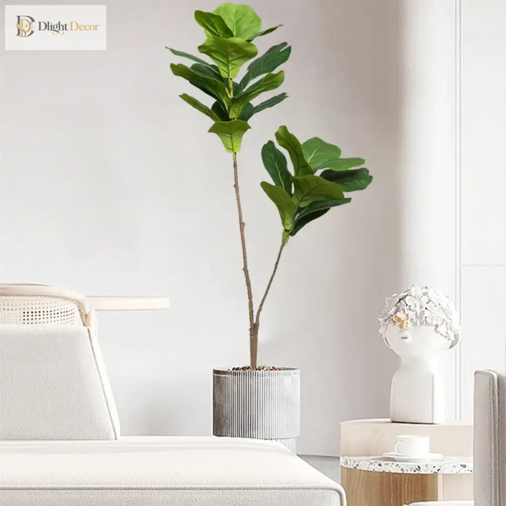 Dlight Decor 132cm Ficus Tree with Tropical Rubber Leaves