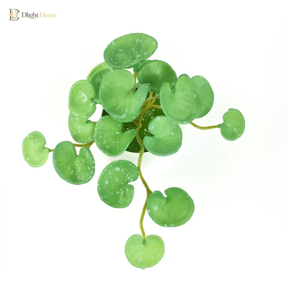 Dlight Decor 15cm Lucky Grass Foliage Bouquet for Home and Bonsai Decor