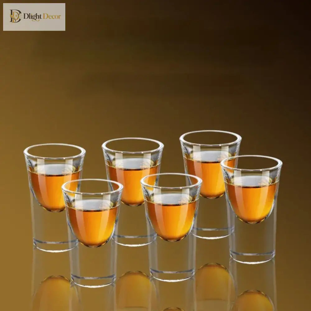 Dlight Decor 15ml Thick-Bottom Shot Glass – Single Baijiu & Spirits Cup 1pcs / 15ml