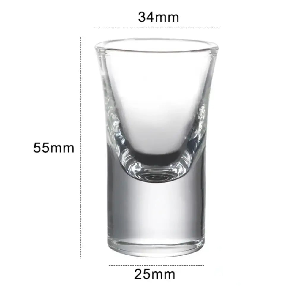 Dlight Decor 15ml Thick-Bottom Shot Glass – Single Baijiu & Spirits Cup 1pcs / 15ml