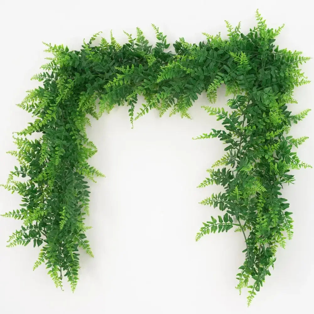 Dlight Decor 175cm Tropical Fern Vine Hanging Plant for Home and Garden Wall Decor