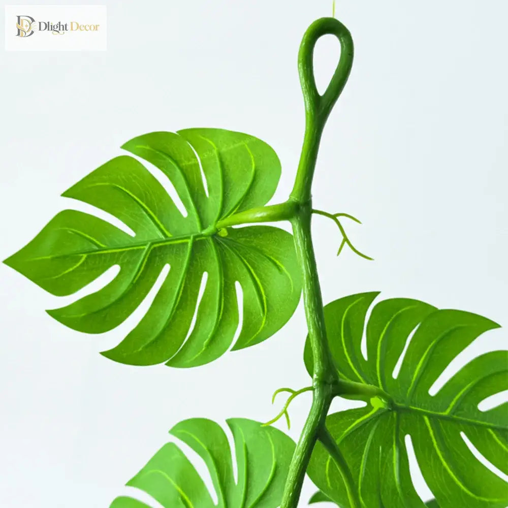 Dlight Decor 180cm Hanging Monstera Vine with Turtle Leaves