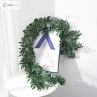 Dlight Decor 200cm Eucalyptus Vine with Silk Willow Leaves for Wall Hanging