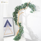 Dlight Decor 200cm Eucalyptus Vine with Willow Leaves for Hanging Decor