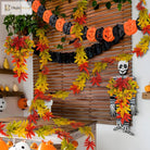 Dlight Decor 200cm Fall Maple Leaf Garland for Autumn and Halloween Decor