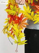 Dlight Decor 200cm Fall Maple Leaf Garland for Autumn and Halloween Decor