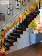 Dlight Decor 200cm Fall Maple Leaf Garland for Autumn and Halloween Decor