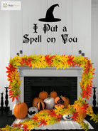 Dlight Decor 200cm Fall Maple Leaf Garland for Autumn and Halloween Decor