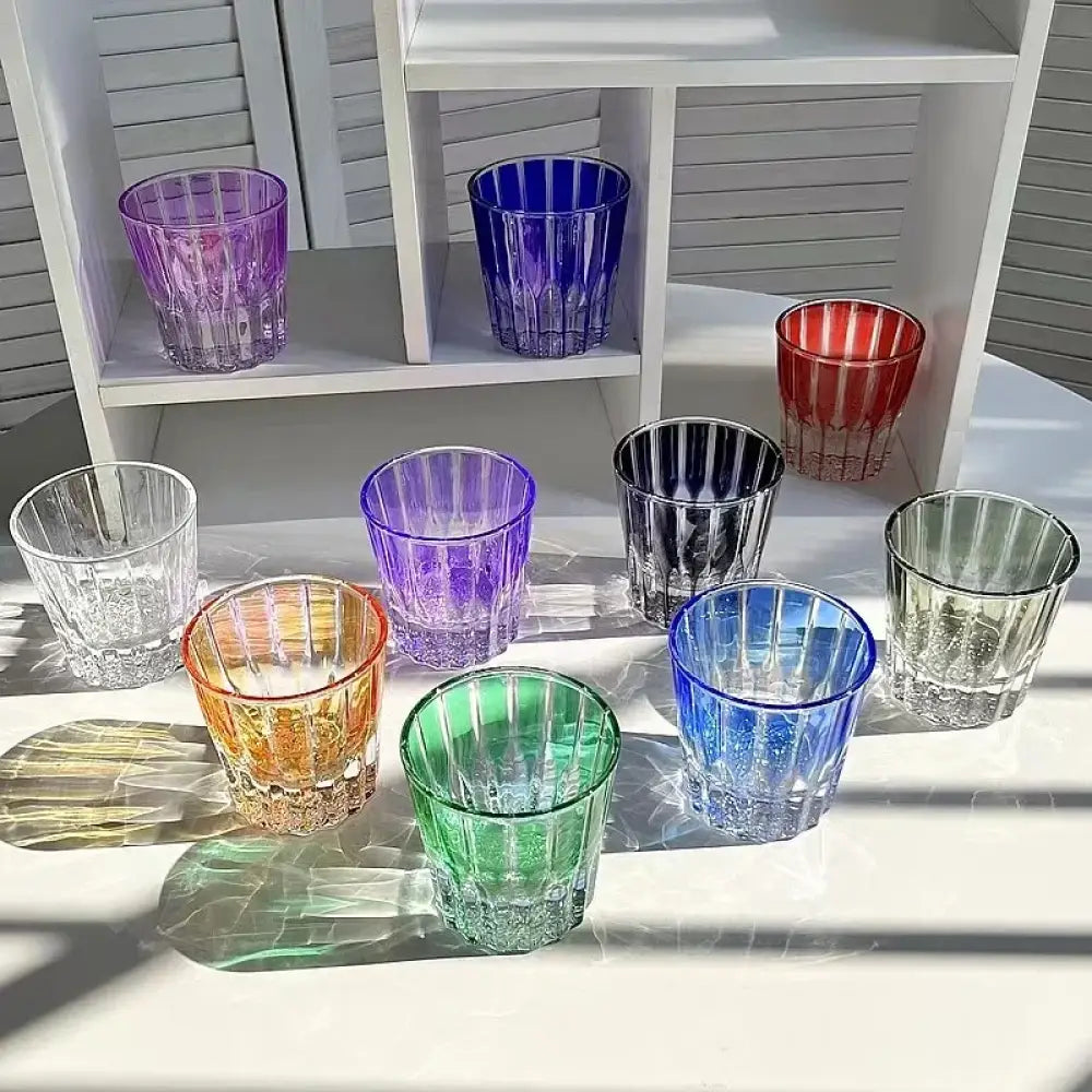 Dlight Decor 200ml Star Diamond Cut Crystal Whisky Glass
