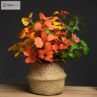 Dlight Decor 33cm Four Leaf Clover Plant with Bell Tree Leaves for Home and Party Decor