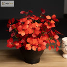 Dlight Decor 33cm Four Leaf Clover Plant with Bell Tree Leaves for Home and Party Decor