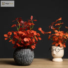 Dlight Decor 33cm Four Leaf Clover Plant with Bell Tree Leaves for Home and Party Decor