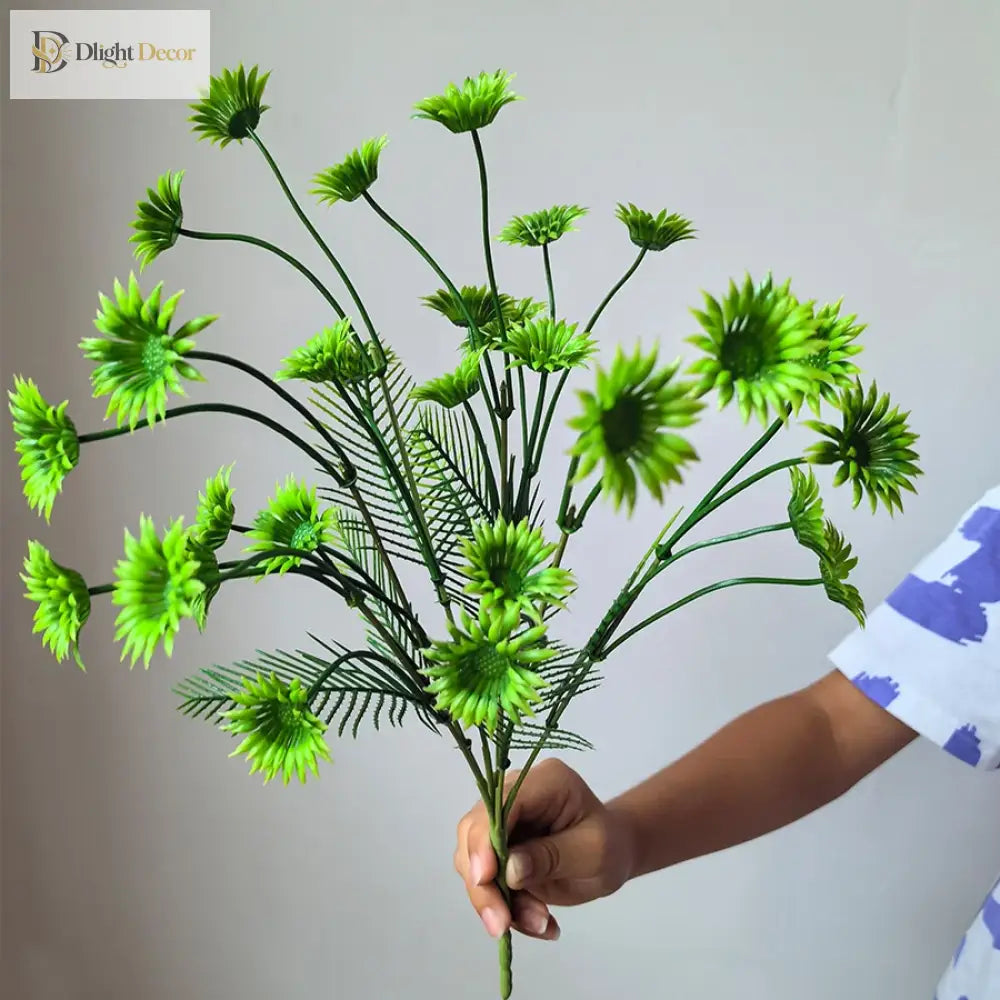Dlight Decor 37cm Eucalyptus Money Plant Branch for Home and Garden Decor